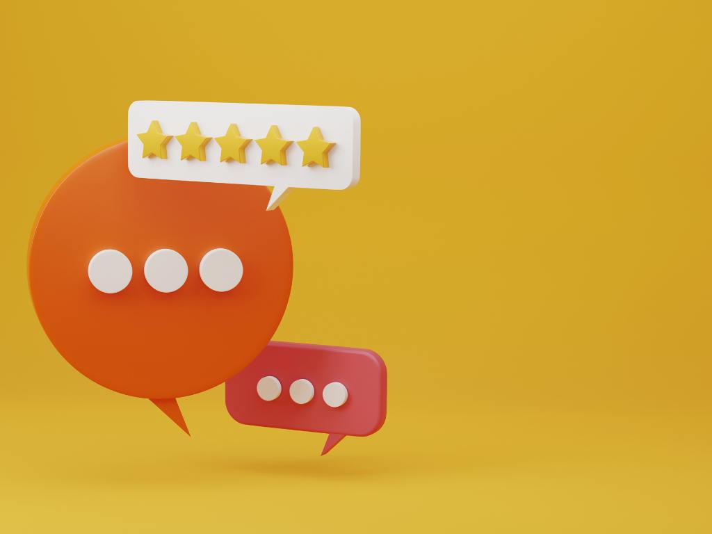 Representação de feedback e avaliação de cliente