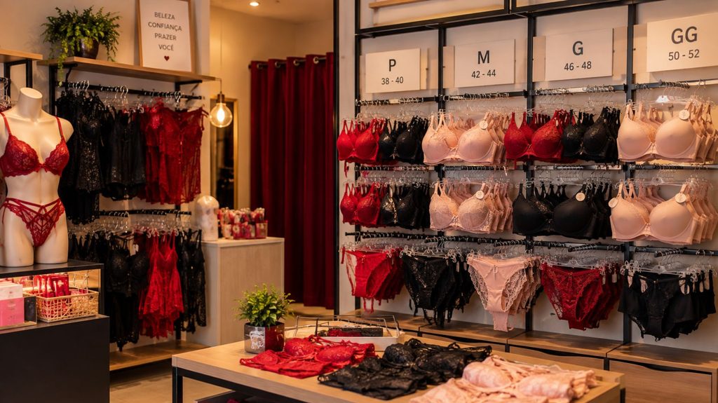 loja de lingeries tamanho